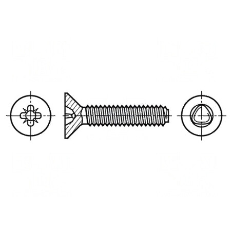 Şurub 3x10 PZ1 îngropat oţel zincat Øcap 5,6mm | Electronic-mag.ro | Componente Electronice
