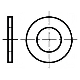 Şaibă rotundă M4 D8mm h0,8mm oţel zincat DIN 1440 | Electronic-mag.ro | Componente Electronice
