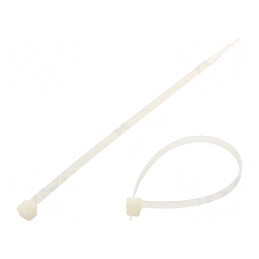 Colier de strângere poliamidă 160mm x 4,8mm 220N naturală | Electronic-mag.ro | Componente Electronice