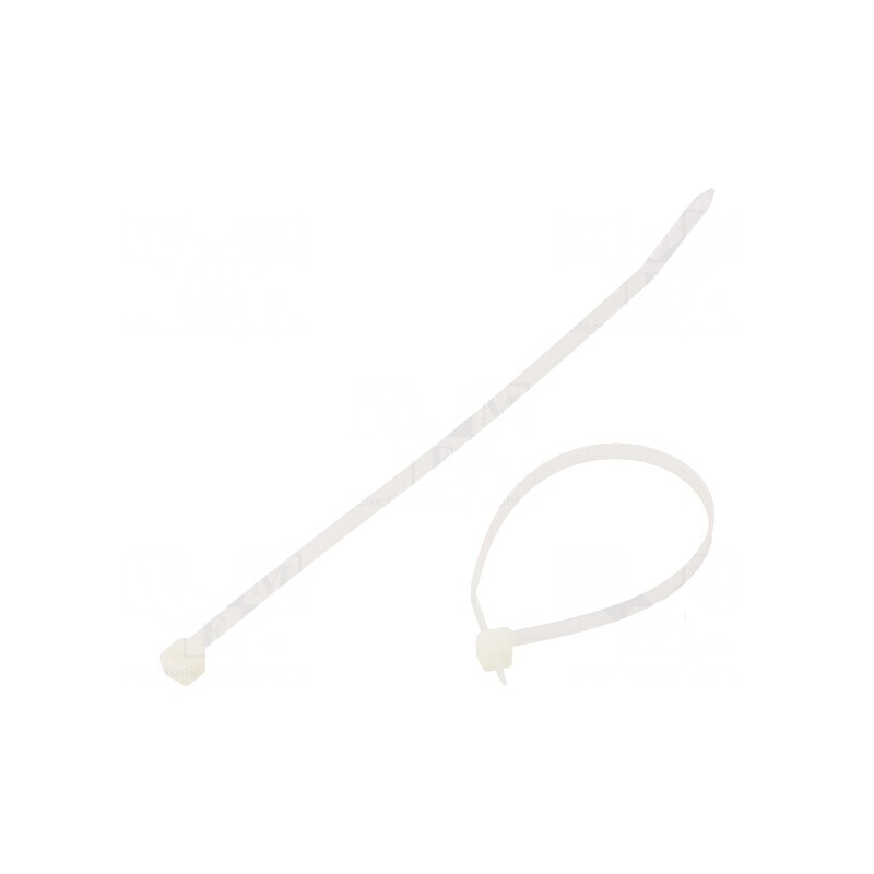 Colier de strângere poliamidă 200mm 4,8mm 220N naturală | Electronic-mag.ro | Componente Electronice