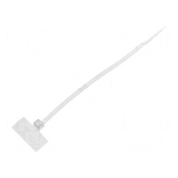 Colier de strângere poliamidă 110mm x 2,5mm cu etichetă | Electronic-mag.ro | Componente Electronice