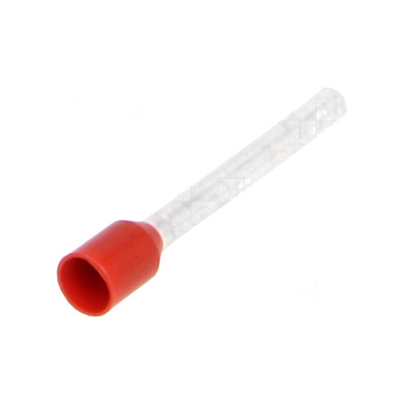 Vârf tub de capăt izolată cupru 1,5mm2 18mm roşie cositorită | Electronic-mag.ro | Componente Electronice Vârf tub de capăt izolată cupru 1,5mm2 18mm roşie cositorită | Electronic-mag.ro | Componente Electronice