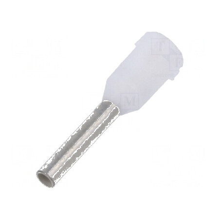 Vârf tub de capăt izolată cupru 0,75mm² 8mm cositorit albă | Electronic-mag.ro | Componente Electronice
