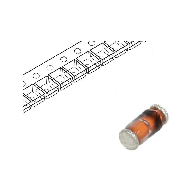 Diodă Zener 0,5W 18V SMD QuadroMELF SOD80 BZT55 | Electronic-mag.ro | Componente Electronice