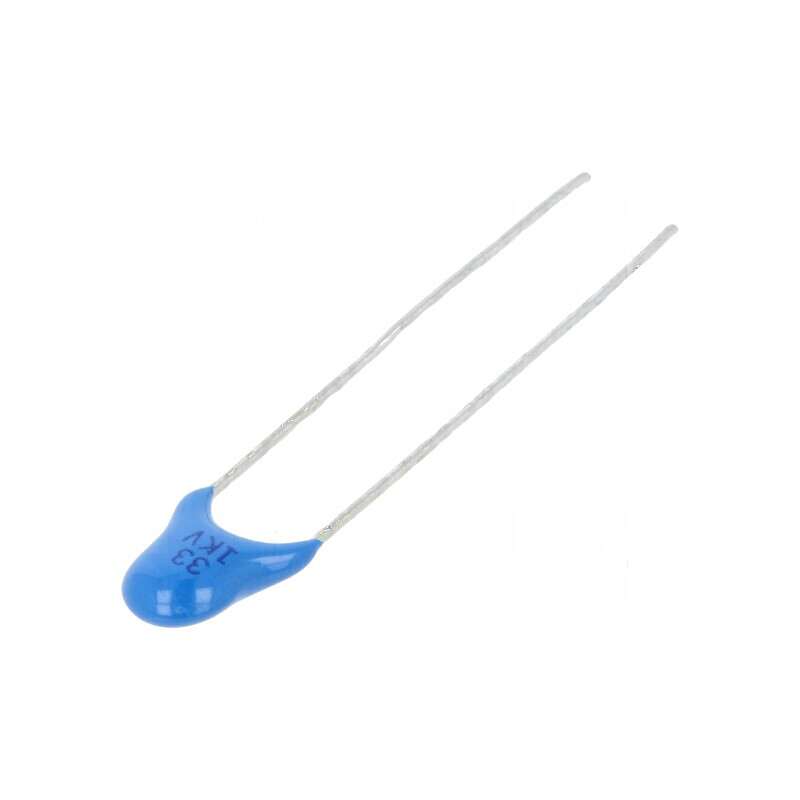 Condensator ceramic 33pF 1kV Y5P ±10% THT 5mm | Electronic-mag.ro | Componente Electronice
