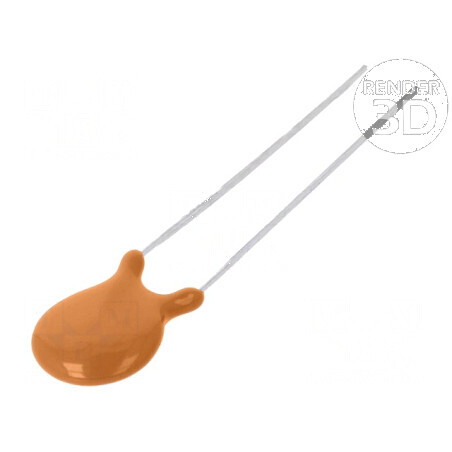 Condensator ceramic 3,3nF 100V Z5U ±20% THT 2,5mm | Electronic-mag.ro | Componente Electronice