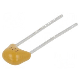Condensator ceramic 120pF 50V C0G NP0 ±5% THT 2,54mm | Electronic-mag.ro | Componente Electronice
