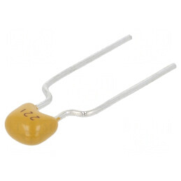 Condensator ceramic 220pF 50V C0G (NP0) ±5% THT 5mm | Electronic-mag.ro | Componente Electronice