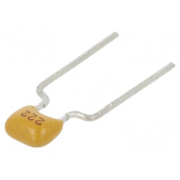 Condensator ceramic 2,2nF 100V X7R ±10% THT 5mm | Electronic-mag.ro | Componente Electronice