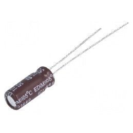 Condensator electrolitic low ESR THT 10uF 50VDC Ø5x11mm | Electronic-mag.ro | Componente Electronice