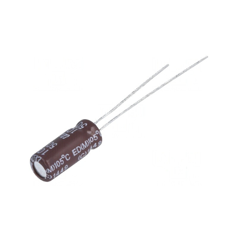 Condensator electrolitic low ESR THT 10uF 50VDC Ø5x11mm | Electronic-mag.ro | Componente Electronice Condensator electrolitic low ESR THT 10uF 50VDC Ø5x11mm | Electronic-mag.ro | Componente Electronice