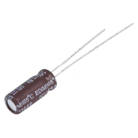 Condensator electrolitic low ESR THT 10uF 50VDC Ø5x11mm | Electronic-mag.ro | Componente Electronice