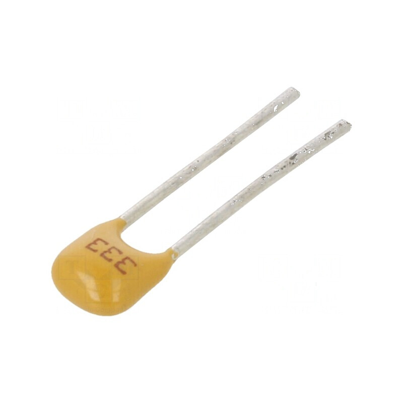 Condensator ceramic 33nF 50V X7R ±10% THT 2,54mm | Electronic-mag.ro | Componente Electronice