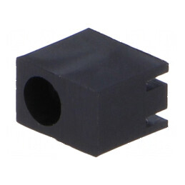 Carcasă diodă LED 3mm unghi neagră poliamidă UL94V-2 | Electronic-mag.ro | Componente Electronice