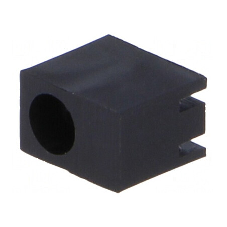 Carcasă diodă LED 3mm unghi neagră poliamidă UL94V-2 | Electronic-mag.ro | Componente Electronice