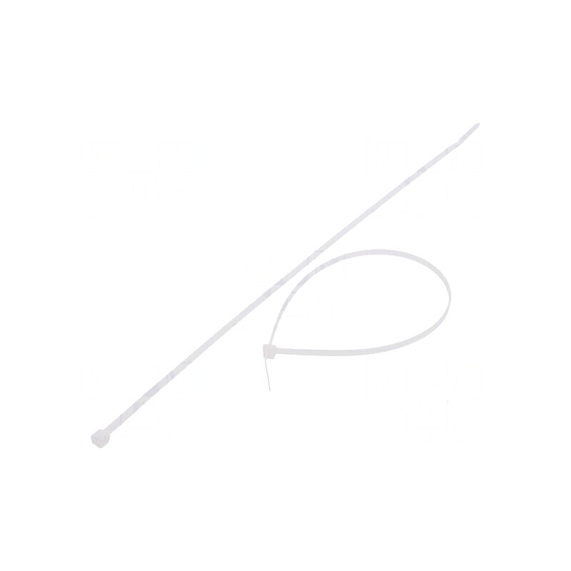 Colier de strângere poliamidă 300mm 3,6mm 177N naturală | Electronic-mag.ro | Componente Electronice