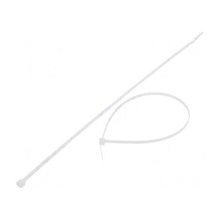 Colier de strângere poliamidă 300mm 3,6mm 177N naturală | Electronic-mag.ro | Componente Electronice