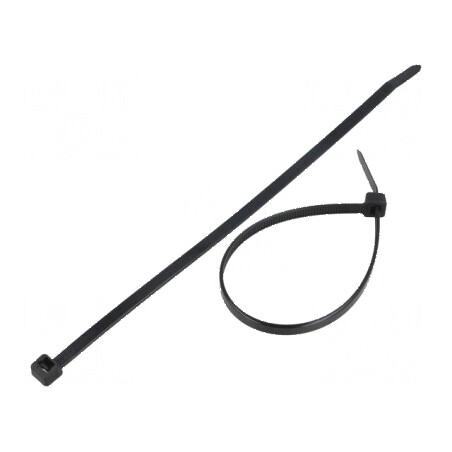 Colier de strângere poliamidă 200mm 4,8mm 333N negru | Electronic-mag.ro | Componente Electronice