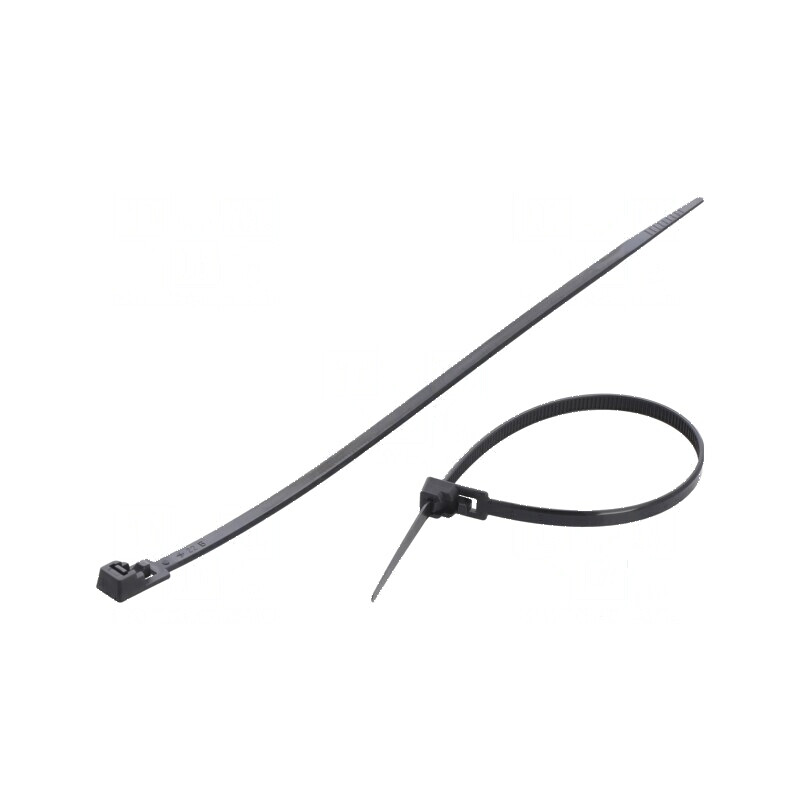 Colier de strângere poliamidă 200mm x 4.8mm | Electronic-mag.ro | Componente Electronice
