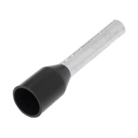 Vârf tub capăt izolată cupru 1,5mm2 10mm cositorit neagră | Electronic-mag.ro | Componente Electronice