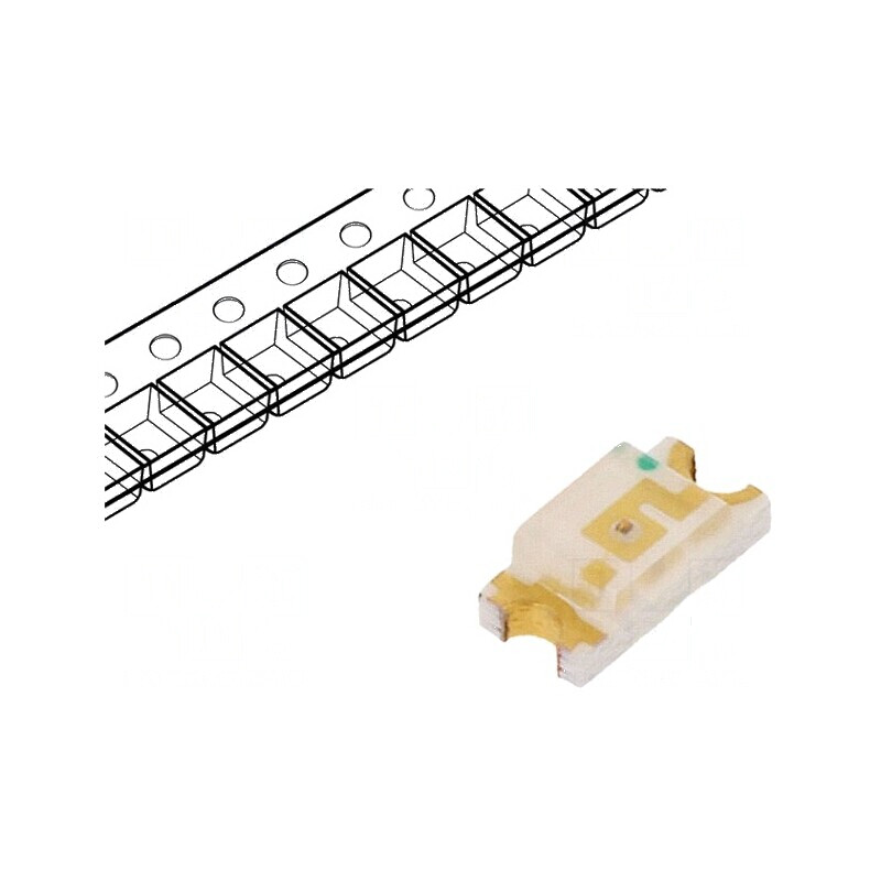 LED SMD 1206 galben 100-150mcd 3,2x1,6x1,1mm 120° 20mA 60mW | Electronic-mag.ro | Componente Electronice LED SMD 1206 galben 100-150mcd 3,2x1,6x1,1mm 120° 20mA 60mW | Electronic-mag.ro | Componente Electronice