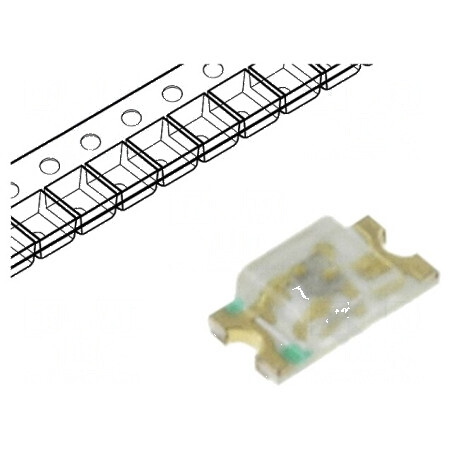 LED SMD 0603 Albastru 20-40mcd 1,6x0,8x0,4mm 130° 20mA 95mW | Electronic-mag.ro | Componente Electronice