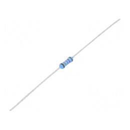 Rezistor THT film subțire 127kΩ 600mW ±1% Ø2,5x6,5mm 50ppm/°C | Electronic-mag.ro | Componente Electronice