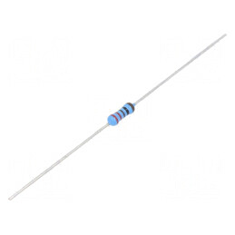 Rezistor thin film THT 221Ω 600mW ±1% Ø2,5x6,5mm 50ppm/°C | Electronic-mag.ro | Componente Electronice