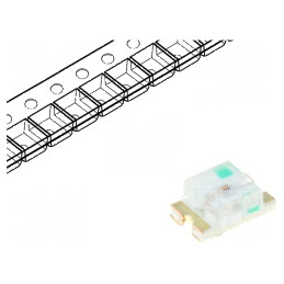 LED SMD 0805 roșie 120-150mcd 20mA 120° 2x1,25x0,8mm | Electronic-mag.ro | Componente Electronice