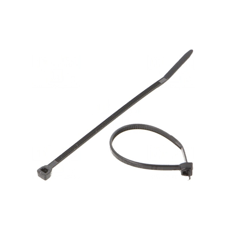 Colier de strângere poliamidă 80N 79mm negru | Electronic-mag.ro | Componente Electronice