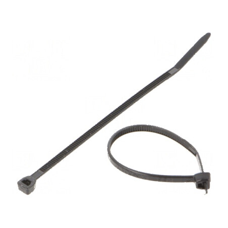 Colier de strângere poliamidă 80N 79mm negru | Electronic-mag.ro | Componente Electronice