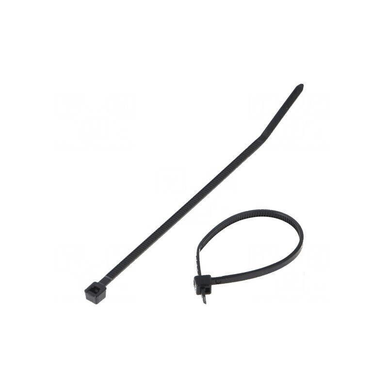 Colier de strângere poliamidă 80N negru L: 99mm W: 2,5mm | Electronic-mag.ro | Componente Electronice Colier de strângere poliamidă 80N negru L: 99mm W: 2,5mm | Electronic-mag.ro | Componente Electronice
