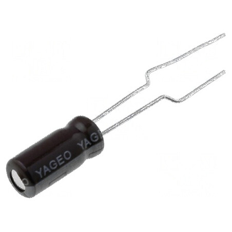 Condensator electrolitic THT 47uF 35VDC Ø5x11mm 5mm Raster | Electronic-mag.ro | Componente Electronice