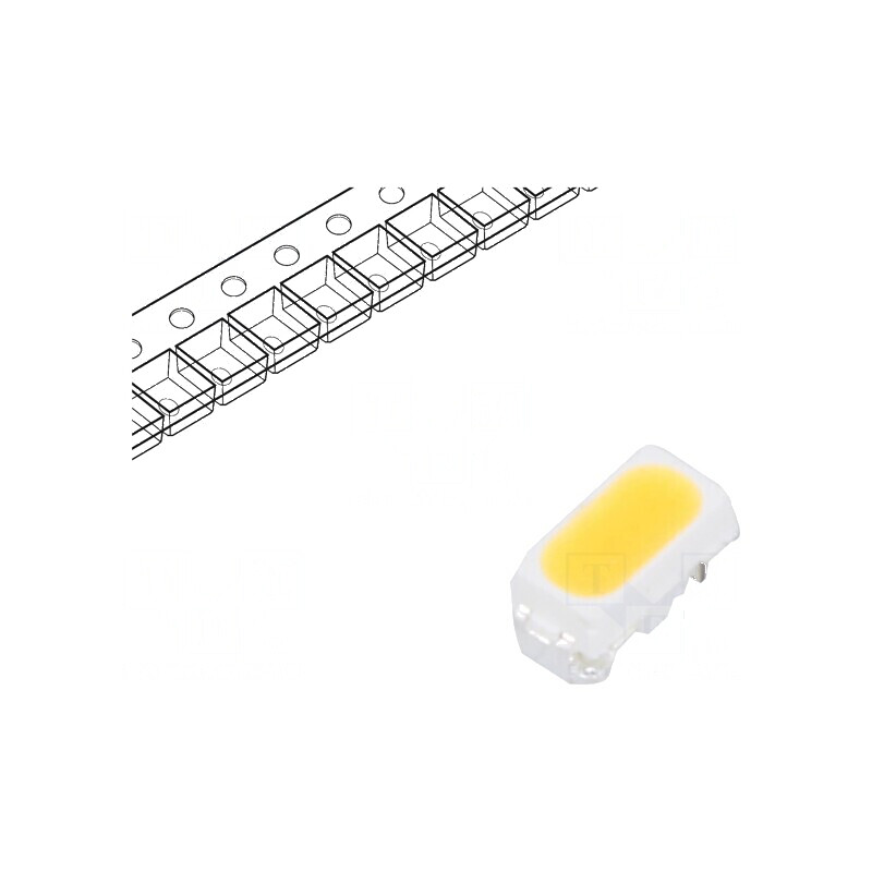 LED SMD 3014 PLCC2 Alb Cald 6-10lm 2650-2868K 20mA | Electronic-mag.ro | Componente Electronice