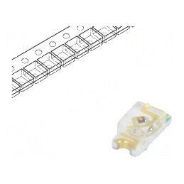 LED SMD 0603 Verde-Galben 12-80mcd 1,6x0,8x0,7mm 140° 20mA | Electronic-mag.ro | Componente Electronice