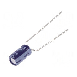 Condensator electrolitic THT 1uF 50VDC Ø4x7mm 5mm Raster | Electronic-mag.ro | Componente Electronice