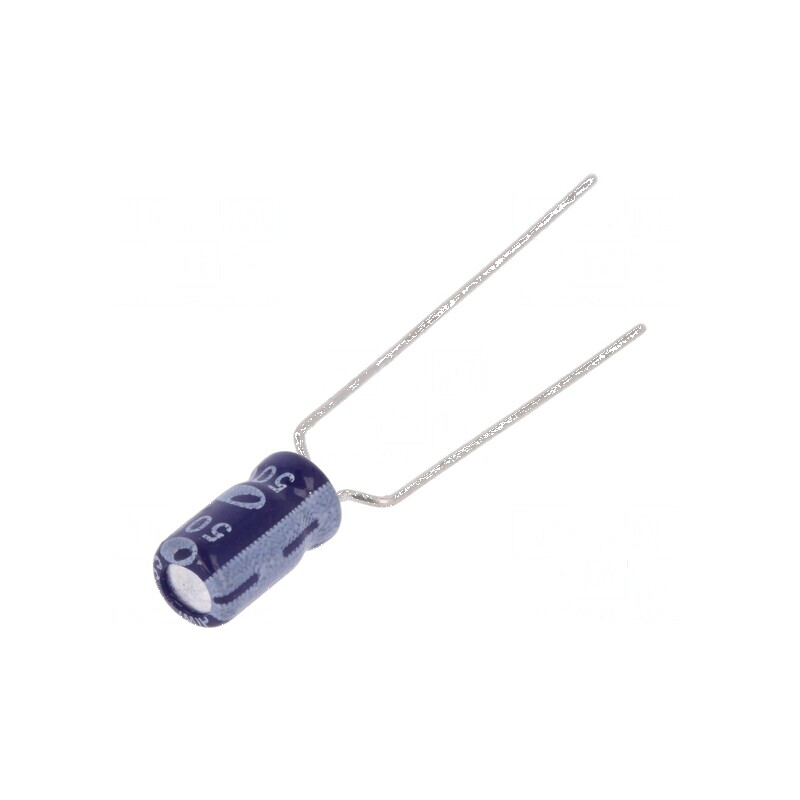 Condensator electrolitic THT 1uF 50VDC Ø4x7mm 5mm Raster | Electronic-mag.ro | Componente Electronice Condensator electrolitic THT 1uF 50VDC Ø4x7mm 5mm Raster | Electronic-mag.ro | Componente Electronice