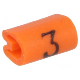 Markere Marcaj PVC Portocalie 1,5-2mm Temperatura -45÷70°C | Electronic-mag.ro | Componente Electronice