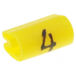 Markere Marcaj PVC Galben 4 1,5-2mm -45 până la 70°C | Electronic-mag.ro | Componente Electronice