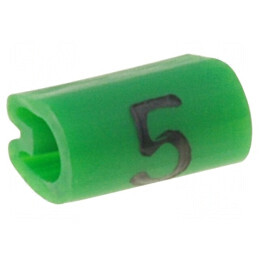 Markere Marcaj PVC Verde 5 buc - 1,5÷2mm - Temperatura 45÷70°C | Electronic-mag.ro | Componente Electronice