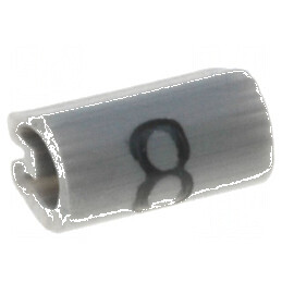 Markere PVC gri pentru marcaj - 8 bucăți, 1,5÷2mm, temperatură 45÷70°C | Electronic-mag.ro | Componente Electronice