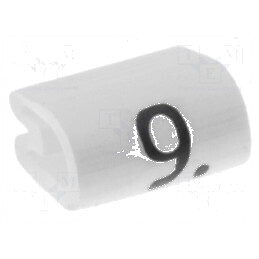 Markere Marcaj PVC albă 9 2÷3,2mm -45÷70°C | Electronic-mag.ro | Componente Electronice