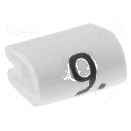 Markere Marcaj PVC albă 9 2÷3,2mm -45÷70°C | Electronic-mag.ro | Componente Electronice
