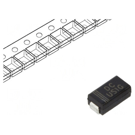 Diodă SMD 400V 1A Redresoare 50ns Ufmax 1,3V Ifsm 30A | Electronic-mag.ro | Componente Electronice