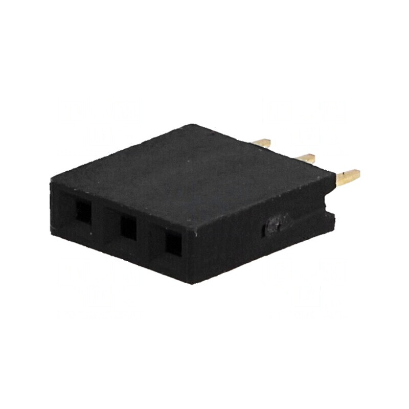 Conector şiruri pini soclu mamă 1x3 THT 2,54mm | Electronic-mag.ro | Componente Electronice Conector şiruri pini soclu mamă 1x3 THT 2,54mm | Electronic-mag.ro | Componente Electronice
