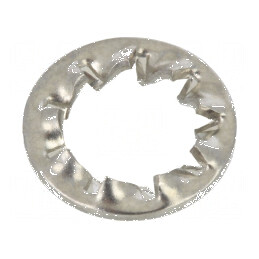 Şaibă dinţată M6 D11mm h0,7mm DIN 6798J | Electronic-mag.ro | Componente Electronice