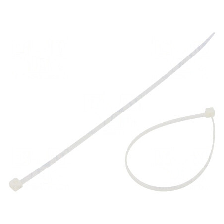 Colier de strângere poliamidă 200mm 3,6mm 80N naturală | Electronic-mag.ro | Componente Electronice