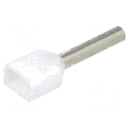 Vârf tub capăt izolată dublă cupru 0,75mm² 10mm cositorit | Electronic-mag.ro | Componente Electronice