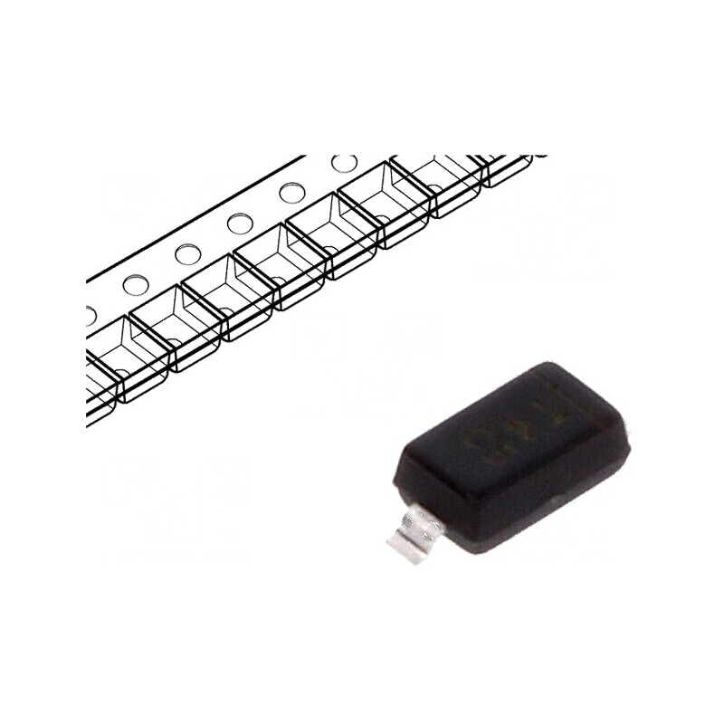 Diodă SMD 100V 0,3A 4ns SOD123 Ufmax 1,25V Ifsm 2A | Electronic-mag.ro | Componente Electronice