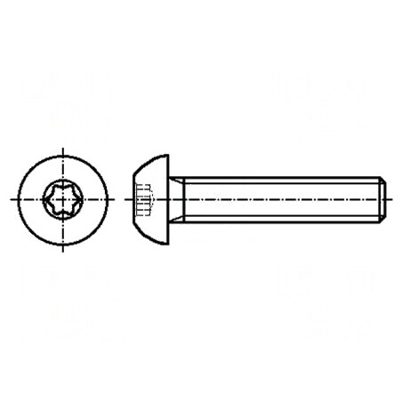 Şurub M3x8 Cap Buton Torx TX10 Oţel Zincat ISO 7380 | Electronic-mag.ro | Componente Electronice
